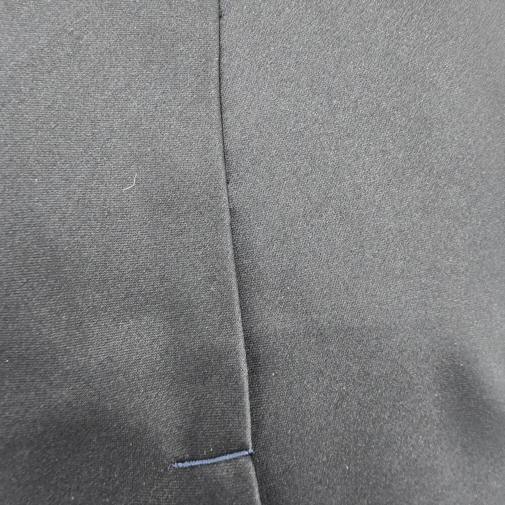 Zylos George Machado Necktie Gray Geometric Square Silk 58 X 4in Vintage